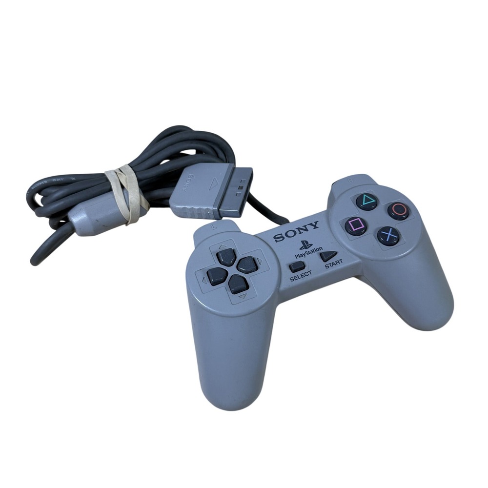 Sony PlayStation Controller SCPH-1080 Grey PS1 Wired Retro Gaming Accessory